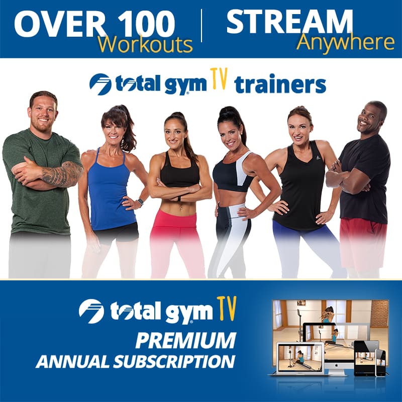 Total Gym TV Premium Subscription, over 100 workouts!